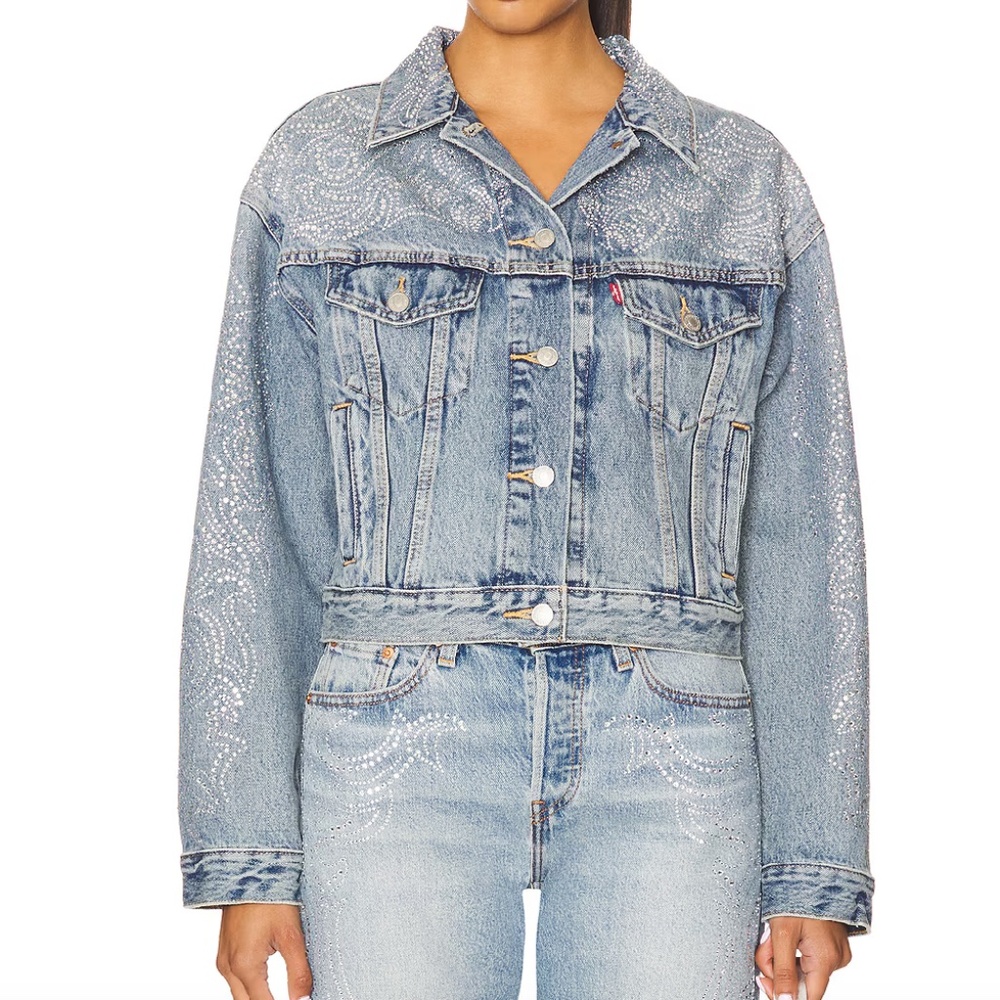 levi’s shrunken 90s rhinestone jacket